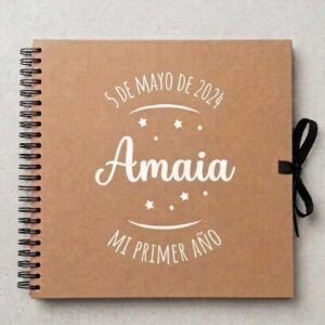 Regalos personalizados para momentos especiales - Kit Quiero - álbum para fotos y firmas - Amaia - ppal