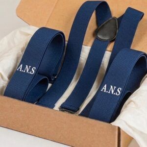 Regalos personalizados para momentos especiales - Kit Quiero - Tirantes novios - Azul - ppal
